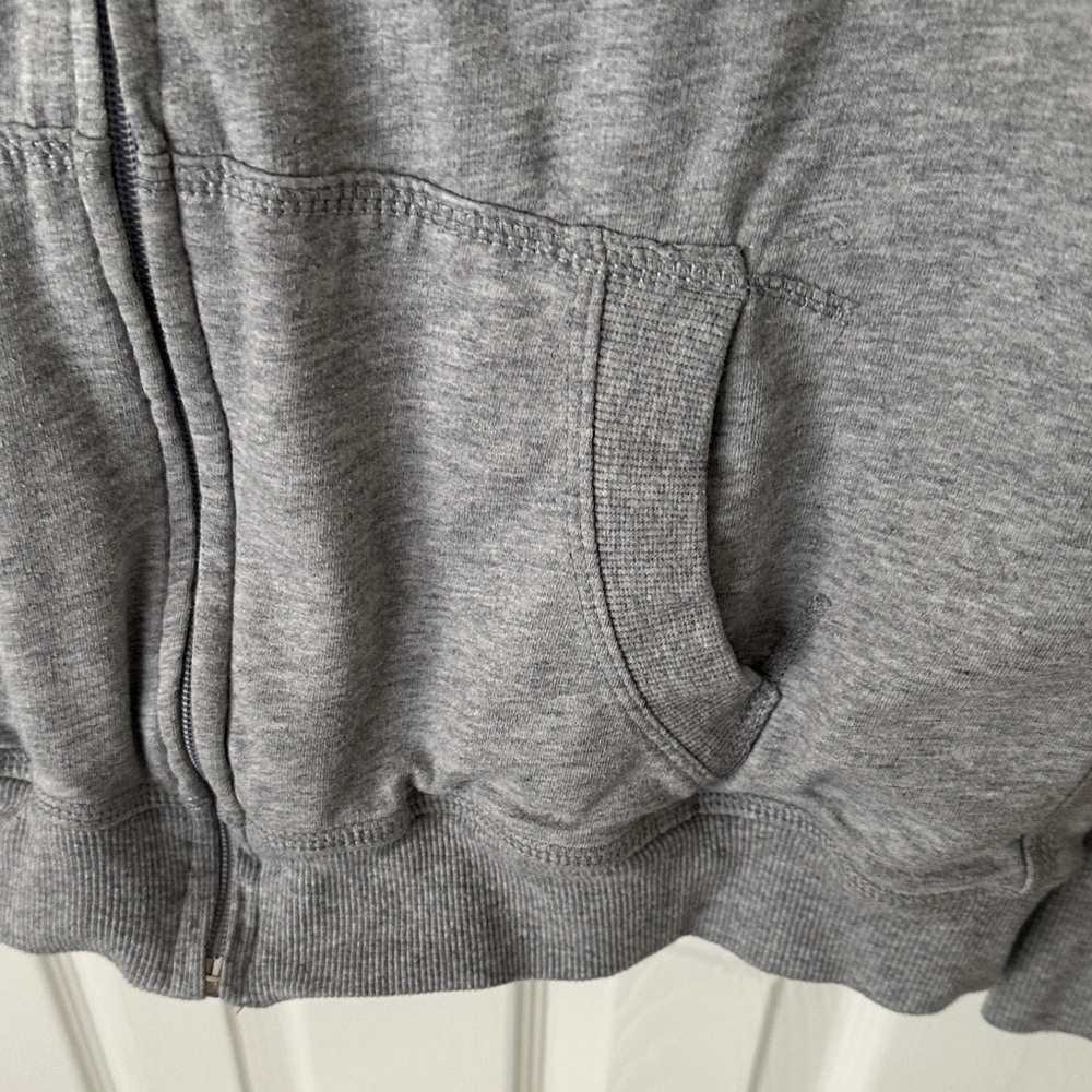 Disney Girls Gray Minnie Mouse Sherpa-Lined Zip Hoodie - Picture 3 of 4